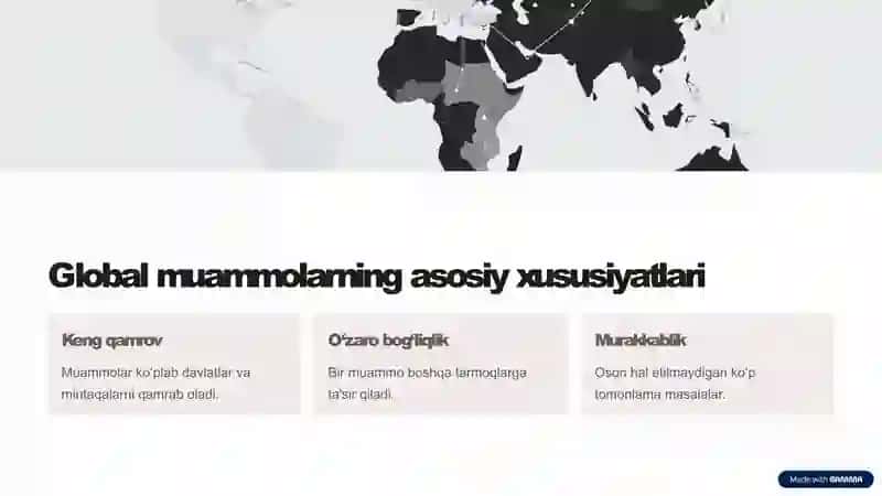 Iqtisodiy global muammolar 2