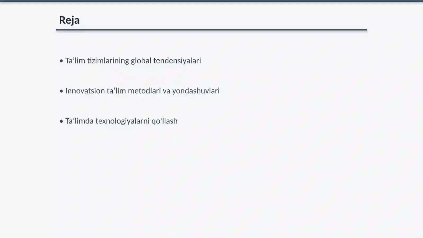 Taʼlim sohasi rivojlanish xususiyatlari 2