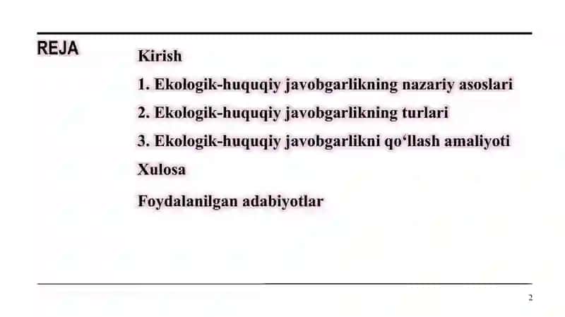 Ekologik-huquqiy Javobgarlik 2