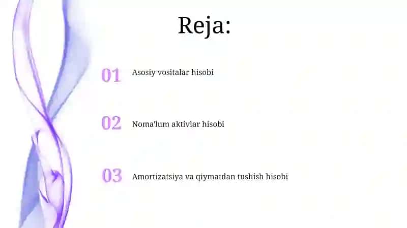 Asosiy vositalar hisobi 2