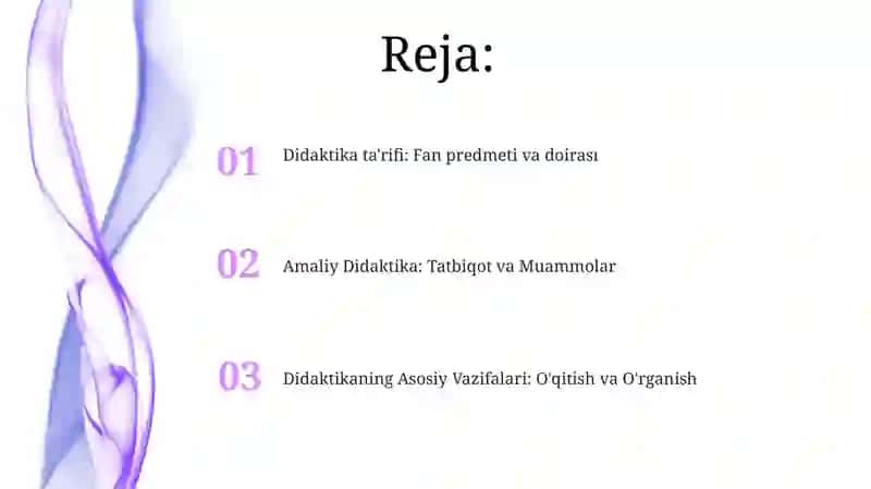 Didaktika.Didaktikaning predmeti va vazifalari 2