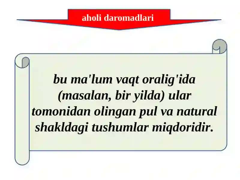Aholi daromadlari 2