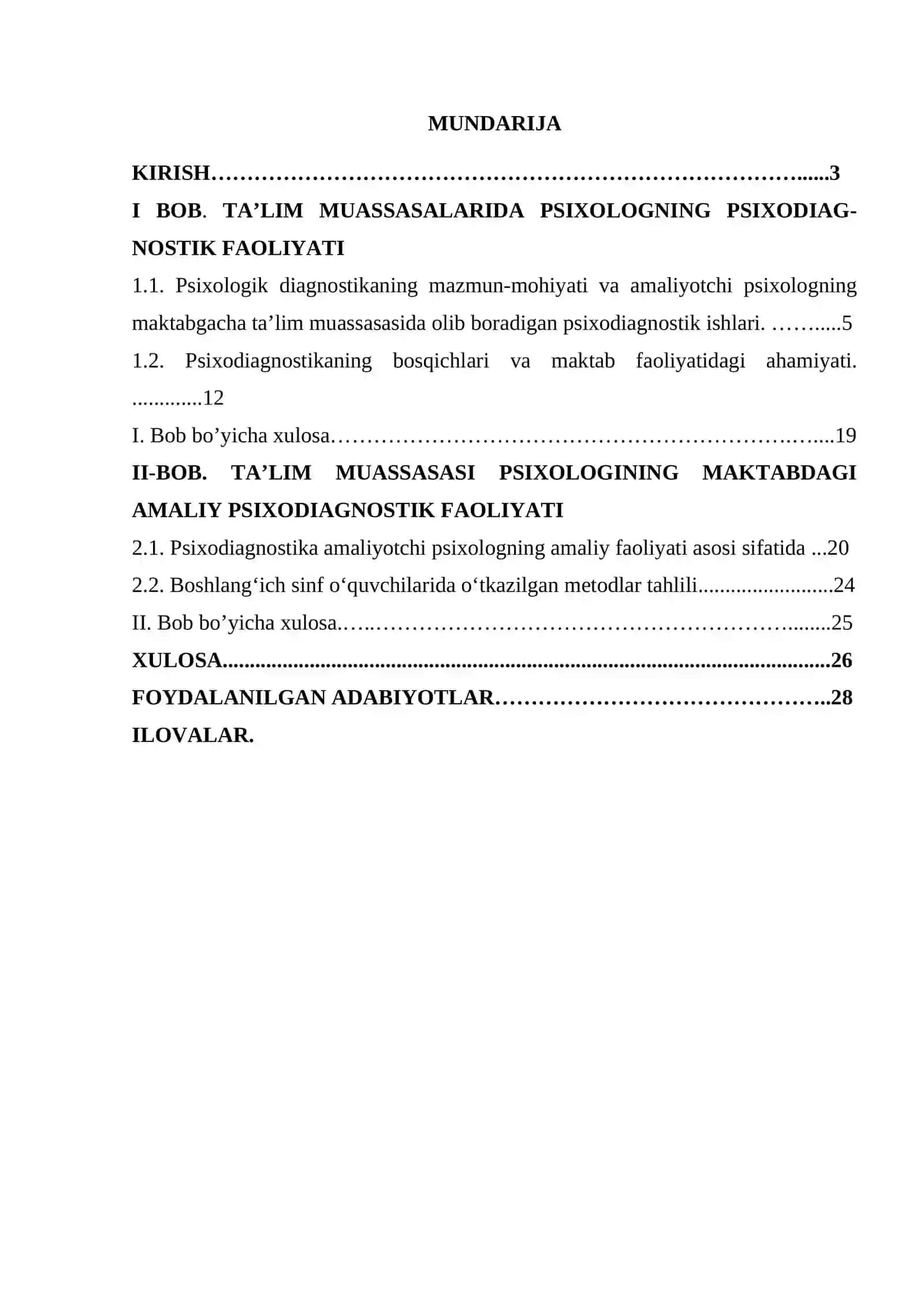 Ta’lim psixologining psixologik diagnostika faoliyati 2