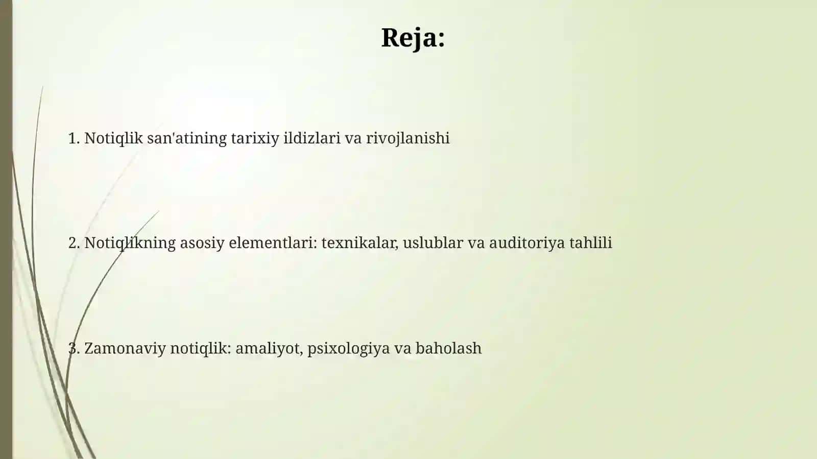 Afmakada notiqlik san'ati taraqqiyoti 2