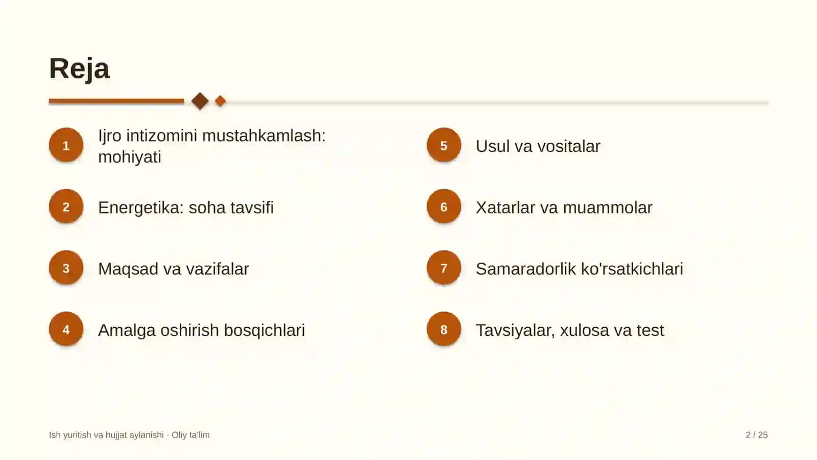 Energetikada ijro intizomini mustahkamlash 2