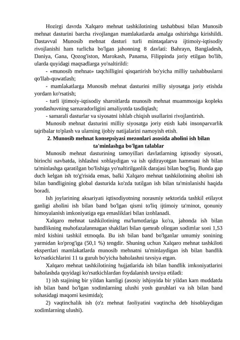 Munosib Mehnat Konsepsiyasi 2