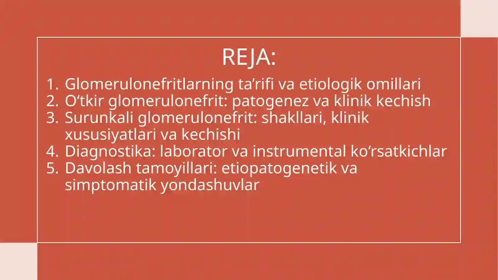 O’tkir vasur un kaliglomerulonefritlar 2