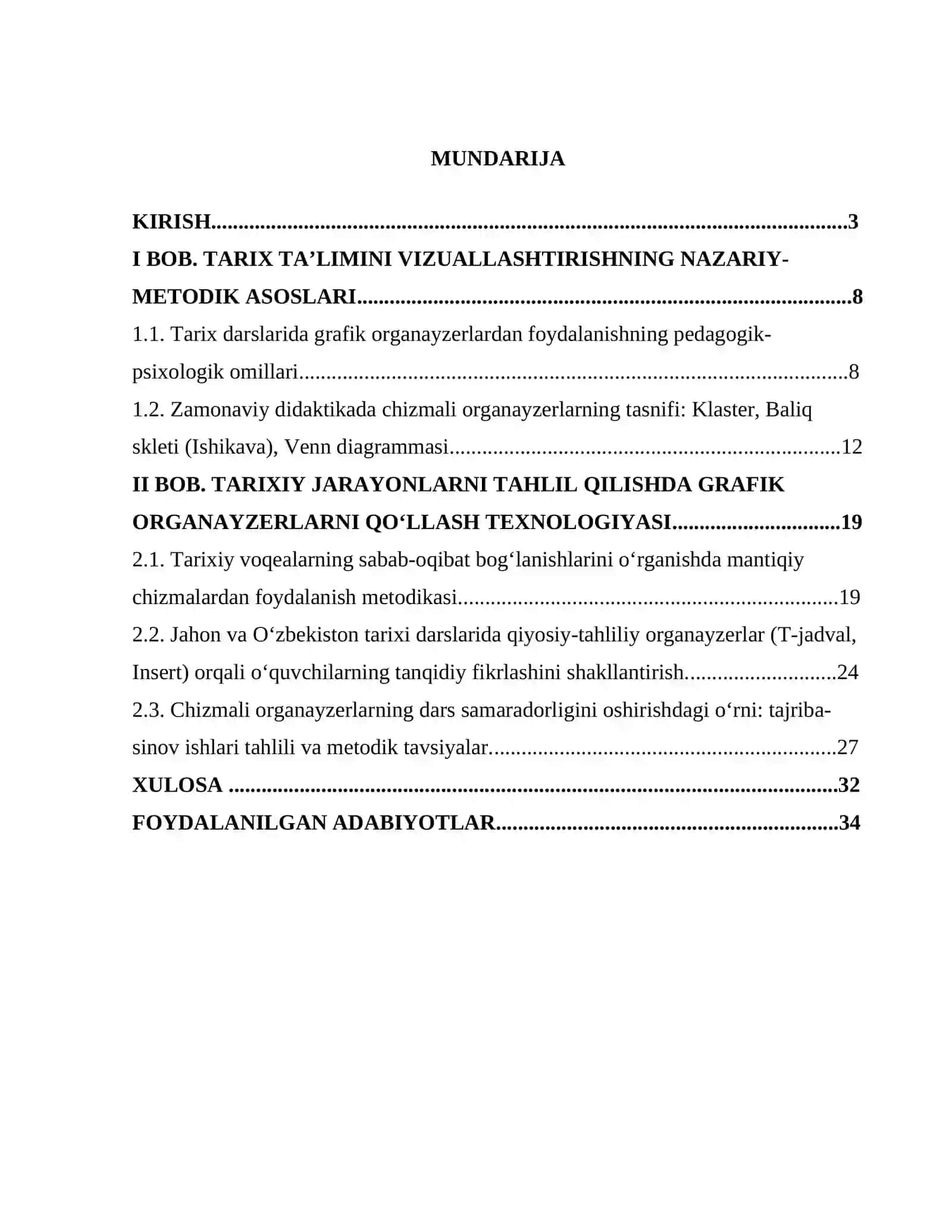 Tarix ta'limida chizmali organazerlar texnikasidan foydalanish 2