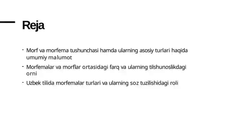 MORF VA MORFEMA MORFEMA TURLARI 2