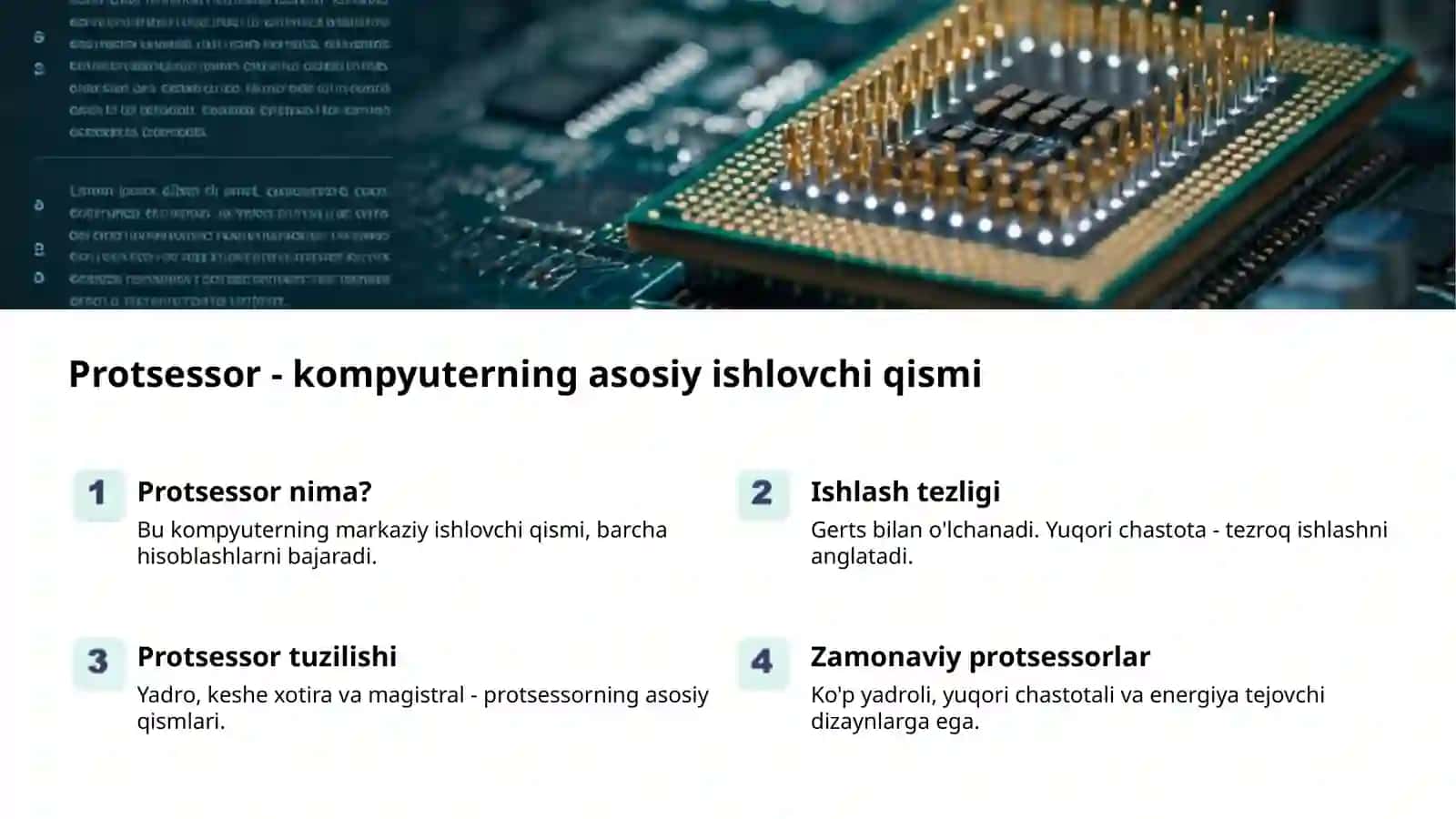 Kompyuter: Asosiy qurilmalar va vazifalari 2