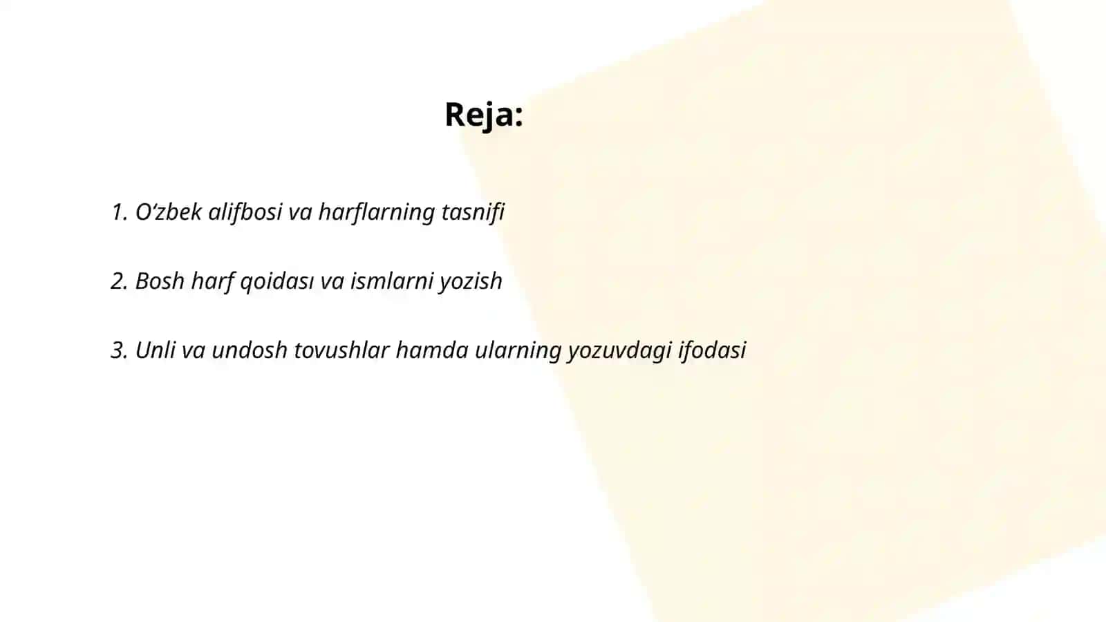 Oʻzbek tilining asosiy imlo qoidalarini oʻzlashtirish 2