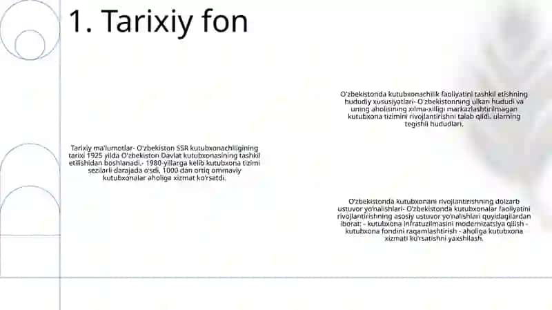 O'zbekistonda Kutubxonachilik Ishini Tashkil Etishning Hududiy Xususiyatlari 2
