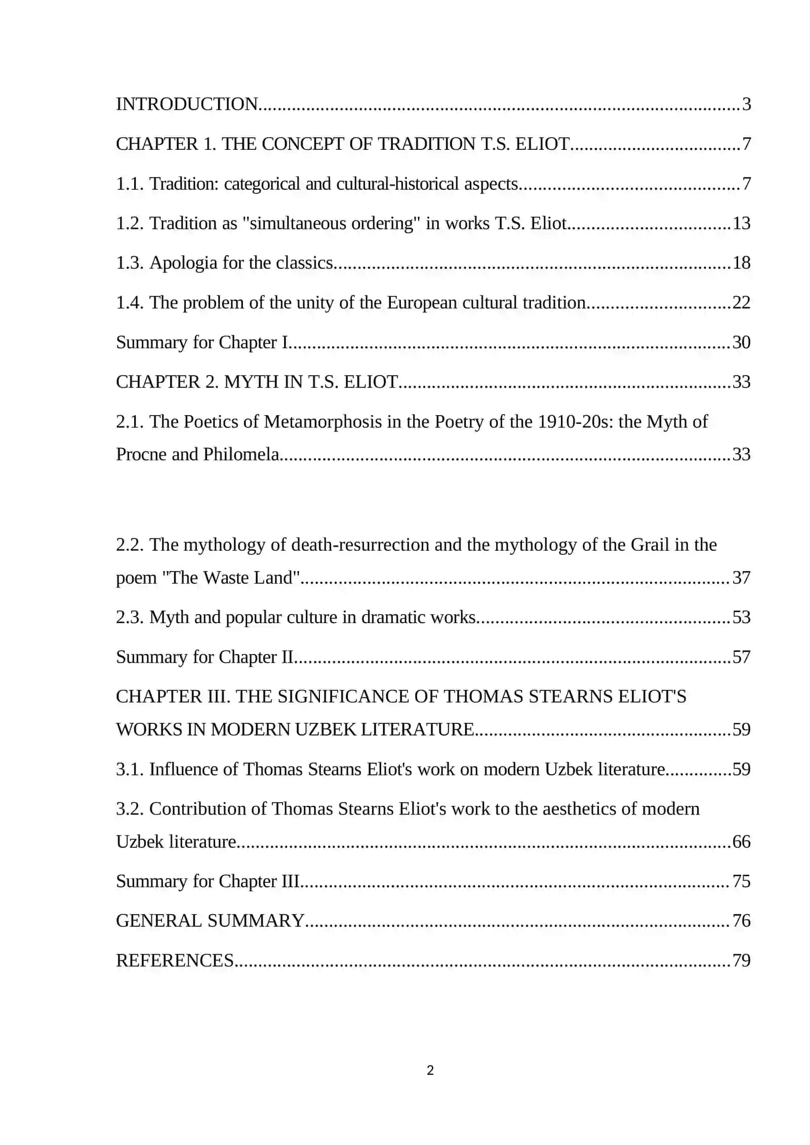THOMAS STEARNS ELIOT'S WORK TO THE CONTEMPORARY UZBEK LITERATURE 2