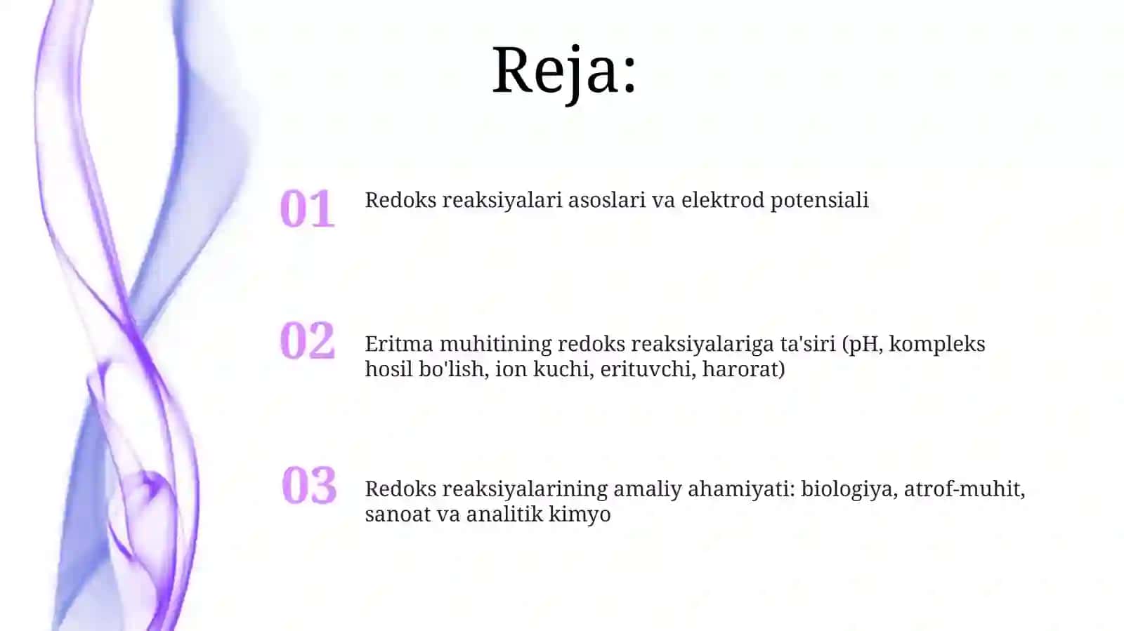 Redoks reaksiyalari asoslari va elektrod potensiali 2