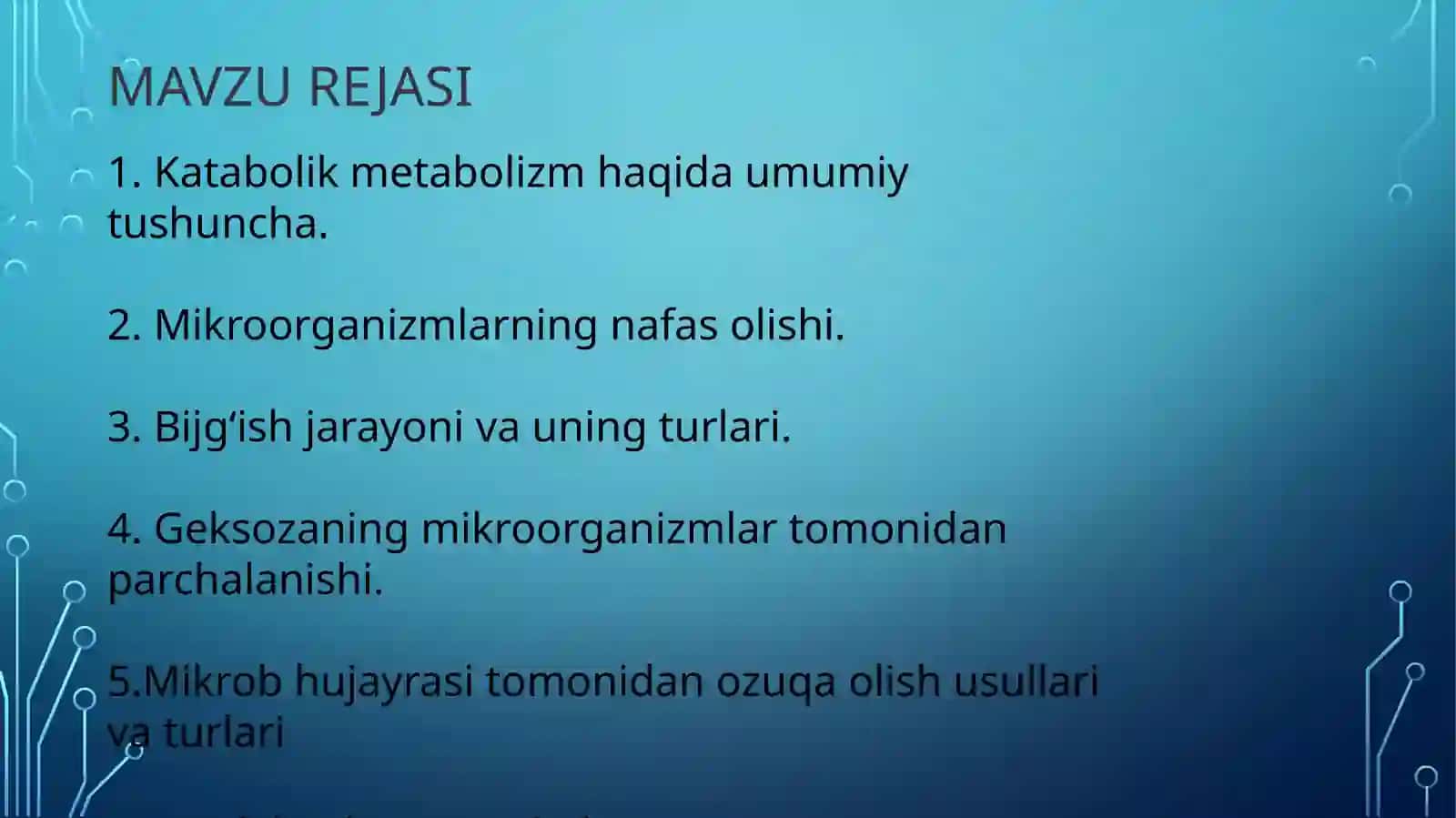 Katabolik metabolizm 2