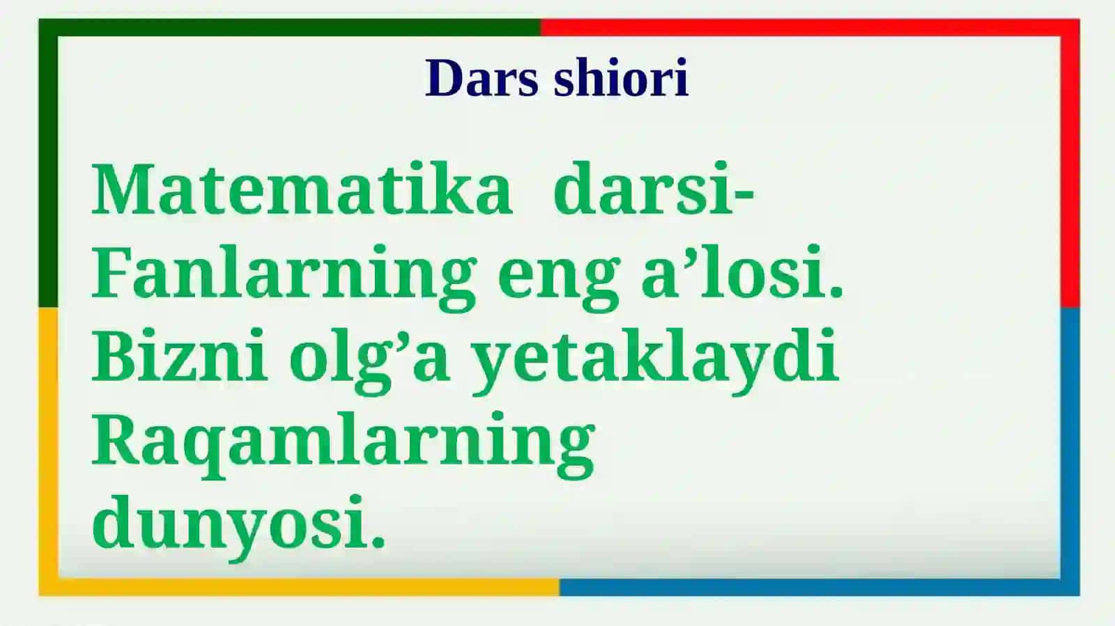 4-sinf matematika 5 ga bo'linish alomati 2