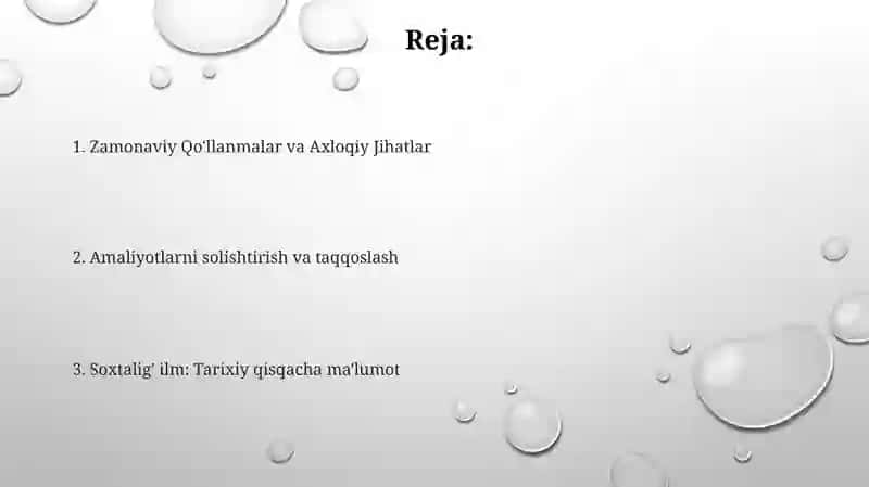 Zamonaviy Qo'llanmalar va Axloqiy Jihatlar 2