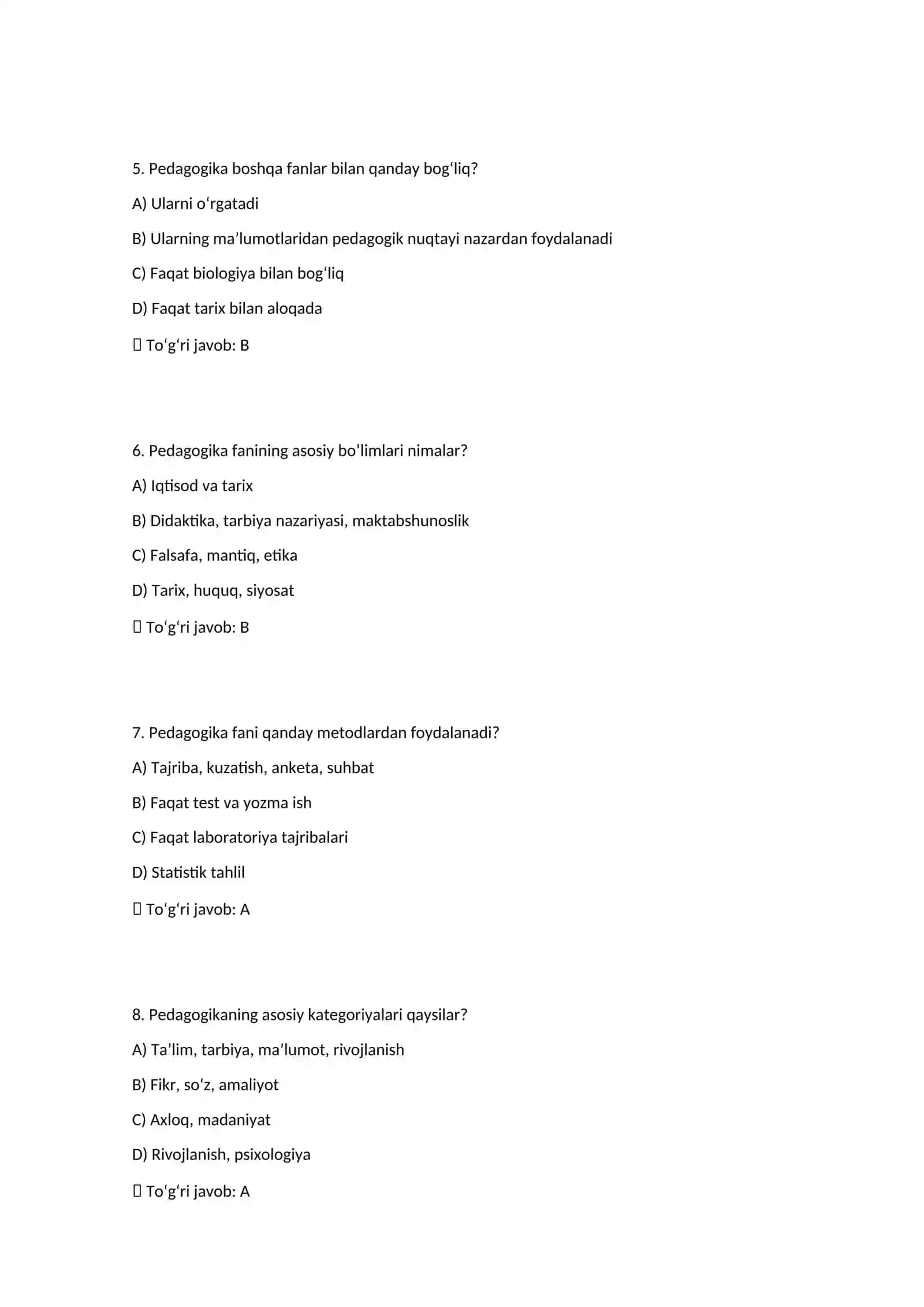 PEDAGOGIKANING ILMIY ASOSLARI 2