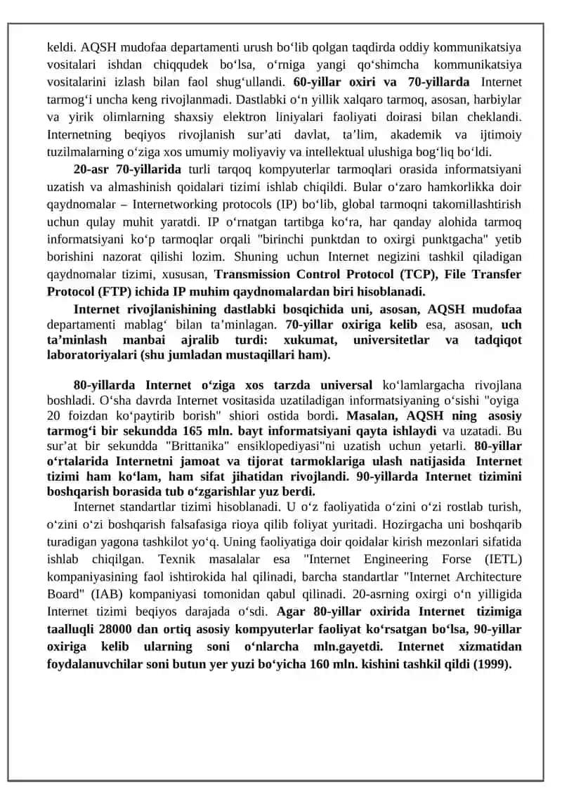 Internet texnologiyalari. Elektron pochta 2