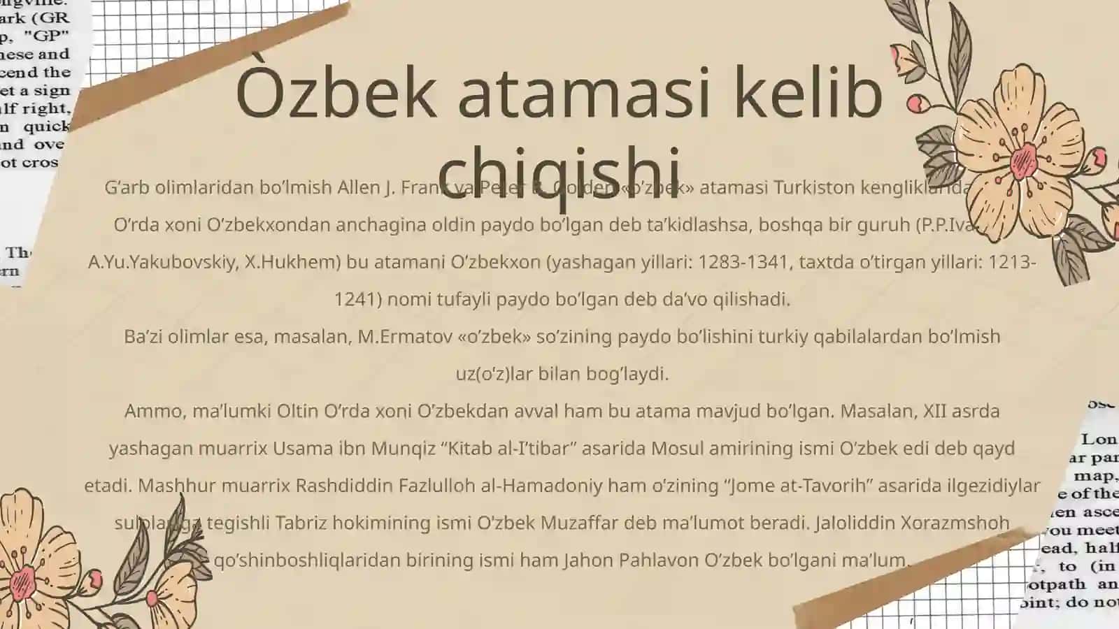 Respublika viloyatlarining toponomikasi 2