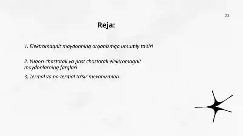 Elektromagnit maydonning organizmga ta’siri 2