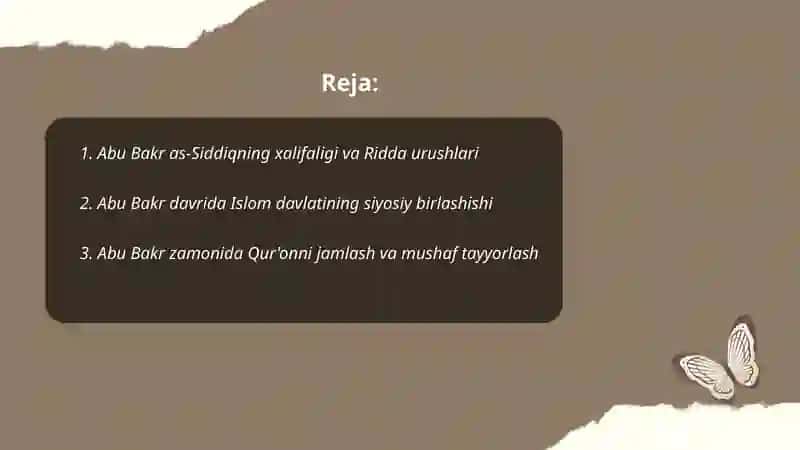 To'rt buyuk xalifalarning xalifalik davrlari 2