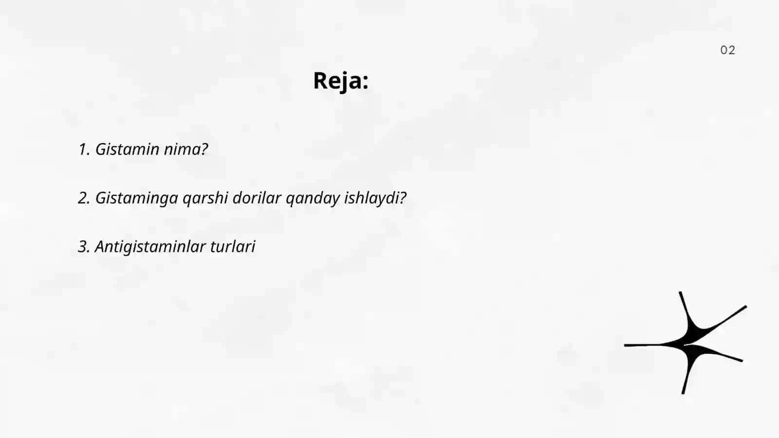Gistaminga qarshi ta'sir etuvchi moddalar 2