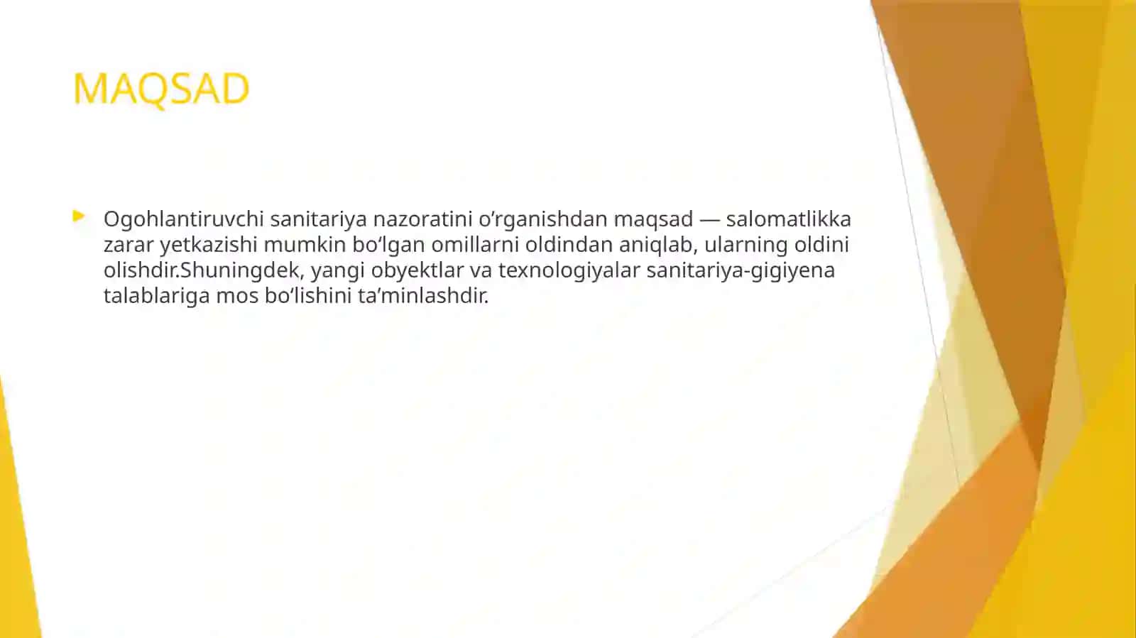 Ogohlantiruvchi sanitariya nazorati olib borish usullari 2