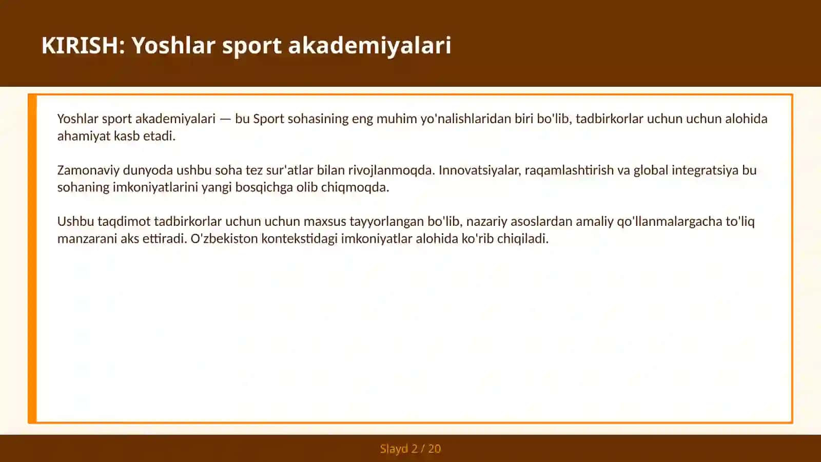 Yoshlar sport akademiyalari 2