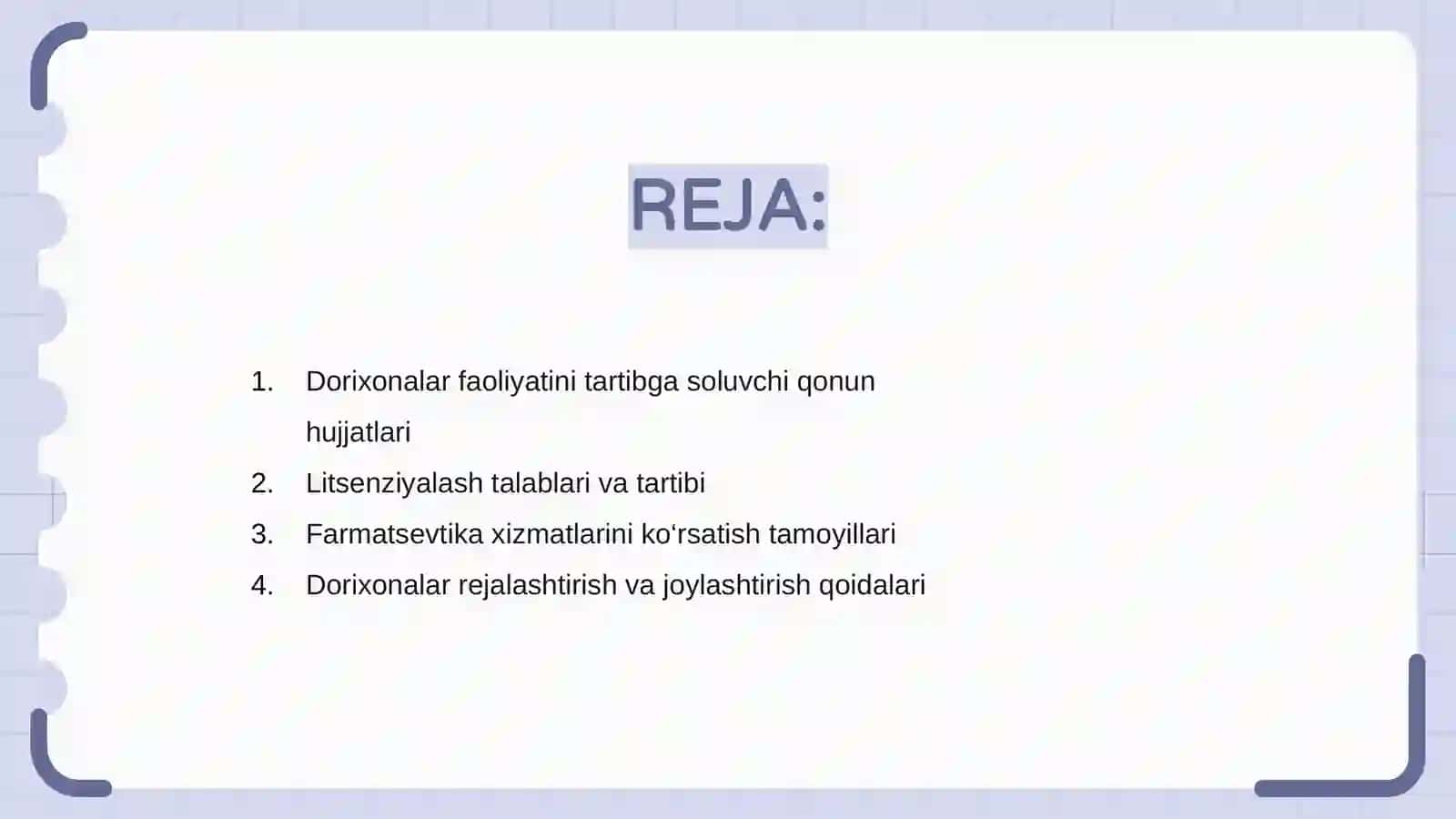Dorixonalar faoliyatini tashkil etishning qonuniy asoslari mavzusida 2