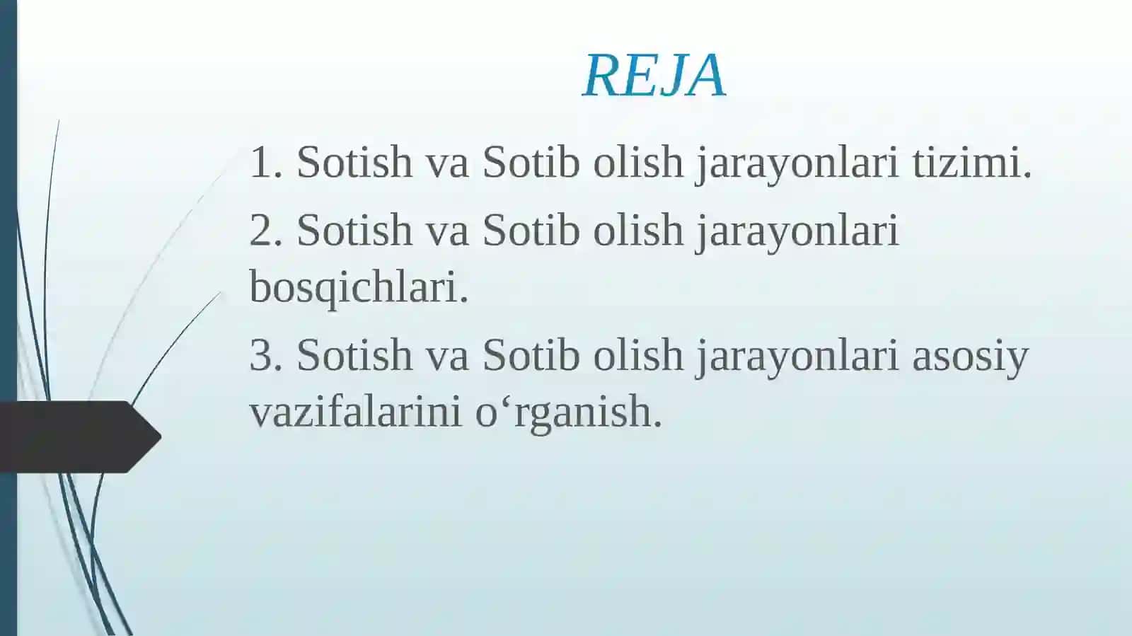 Sotish va Sotibolish jarayonlari 2
