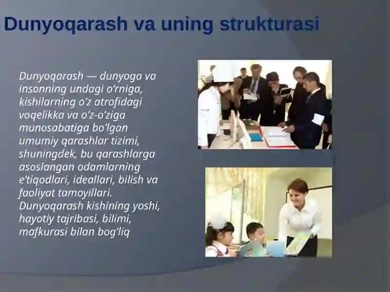 Dunyoqarash va uning strukturasi 2