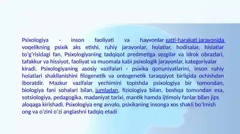 PSIXIK HOLATLAR DIAGNOSTIKASI 2