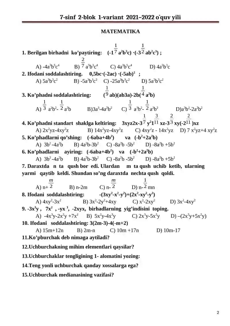 MATEMATIKA 2