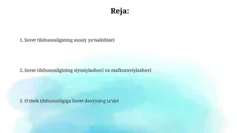 Shoʻro davri tilshunosligi 2