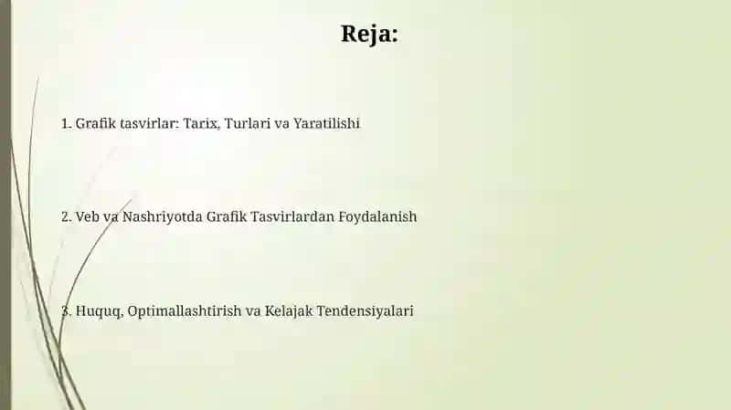 Grafik tasvirlar, ulardan foydalanish 2