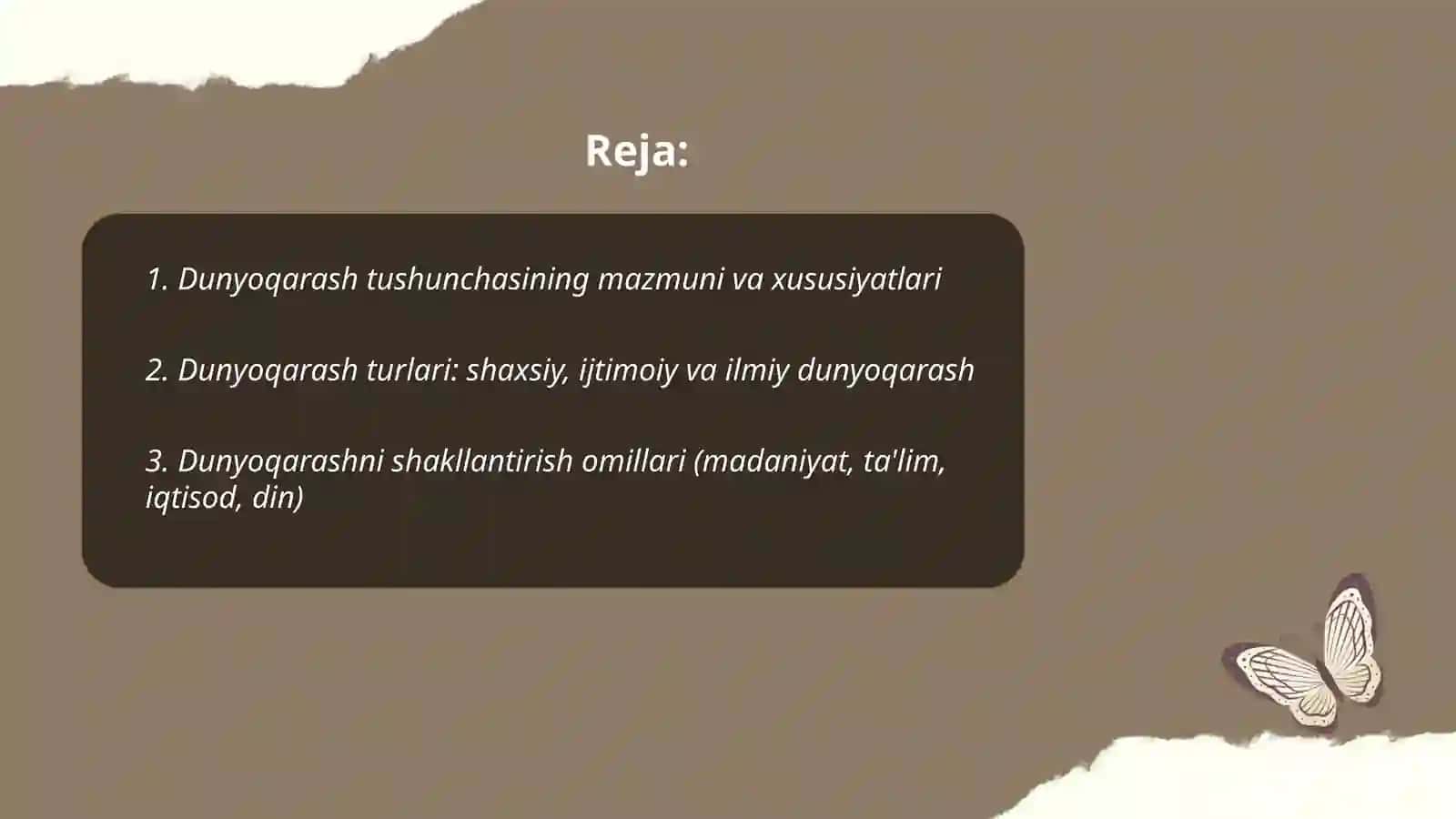 Falsafaning fan va dunyo qarashiga doir mohiyati 2