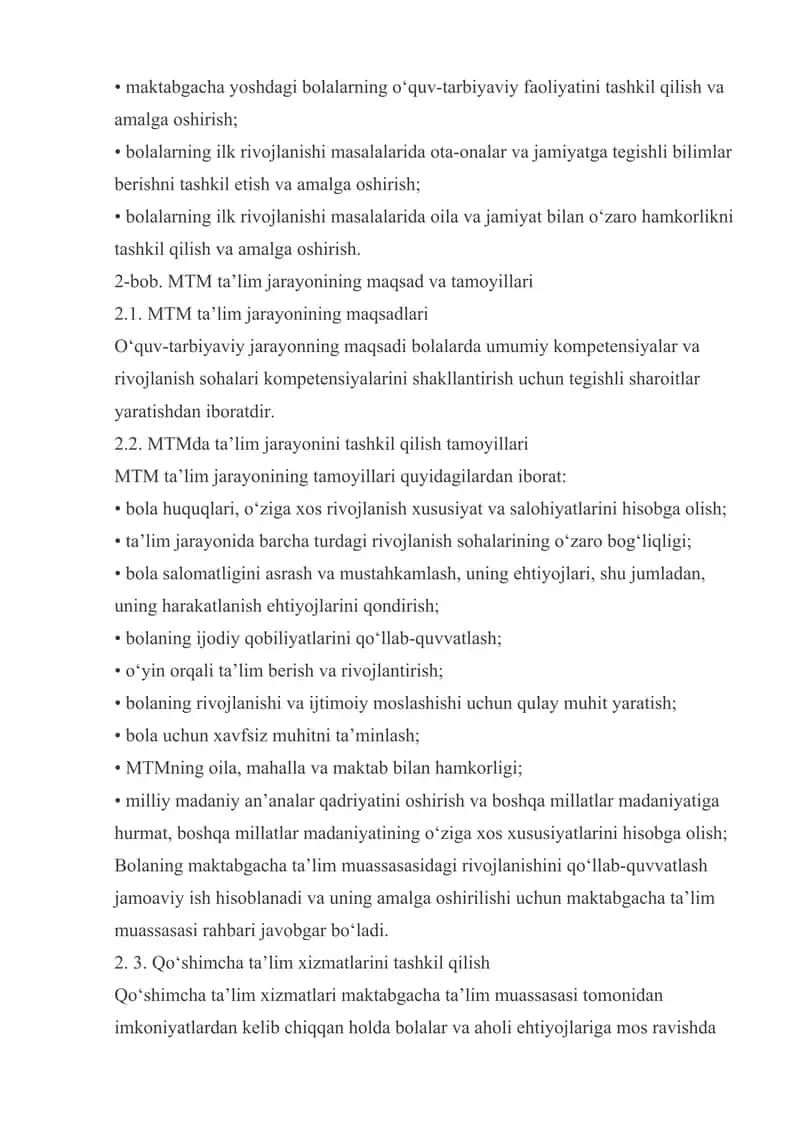 Ilk qadam davlat o‘quv dasturi ESSE 2
