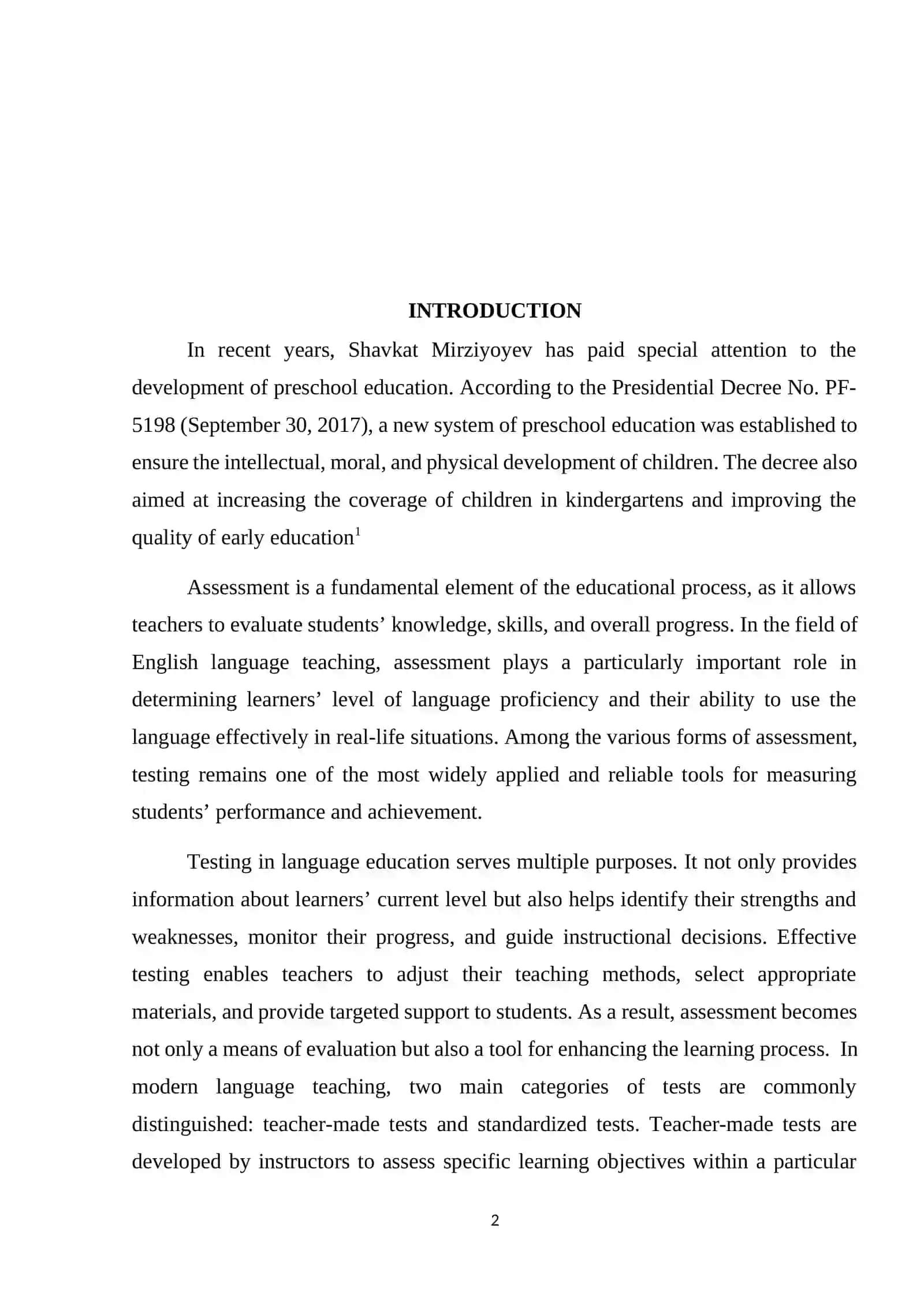 TEACHER-MADE AND STANDARDIZED TESTS AS AN ASSESSMENT TOOL 2