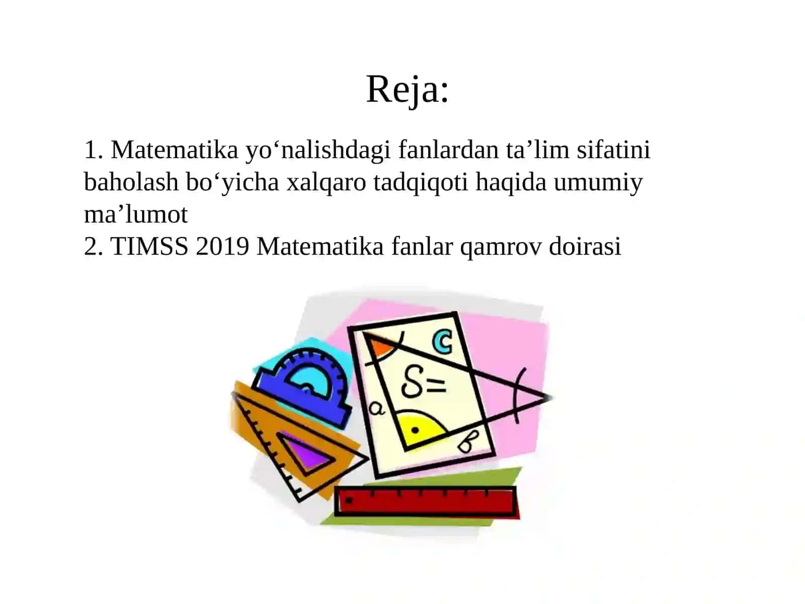 TIMSS xalqaro tadqiqotining tabiiy fanlar yoʻnalishi , kognitiv sohalar 2