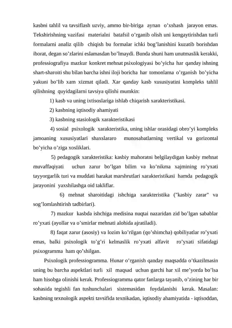 Psixologik professiografiya 2