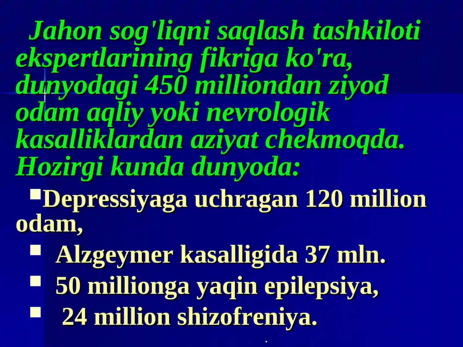 Neyroleptiklar va antidepressantlar farmakologiyasi 2
