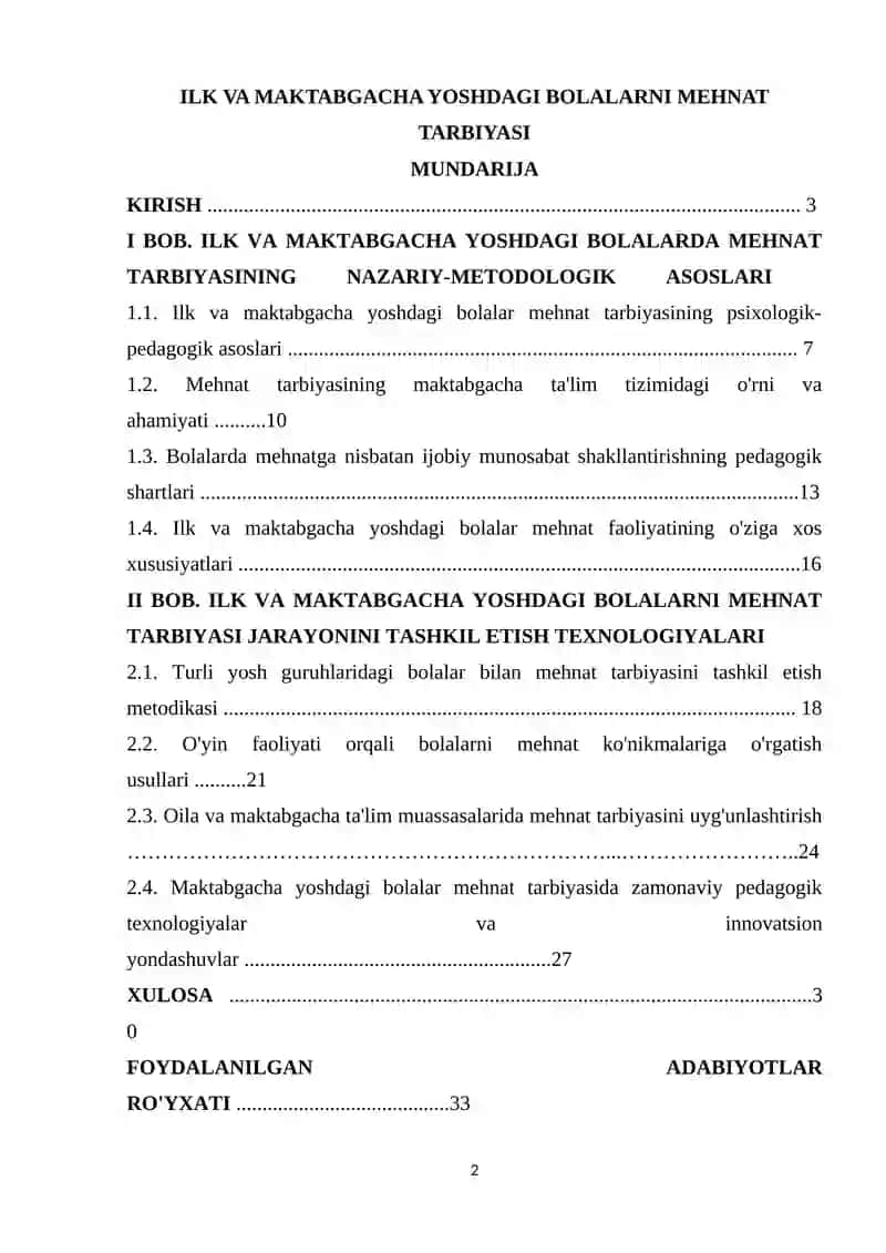 ILK VA MAKTABGACHA YOSHDAGI BOLALARNI MEHNAT TARBIYASI 2