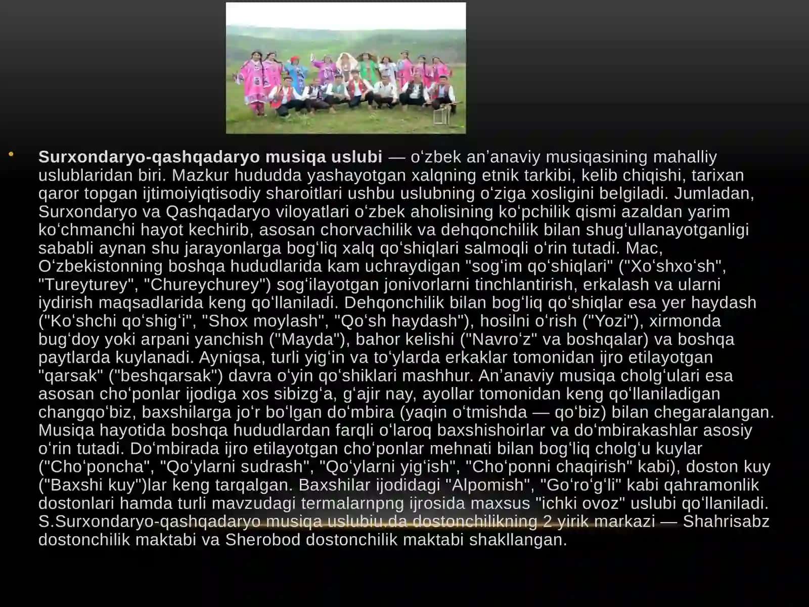 QASHQADARYO VA SURXANDARYO MUSIQASI 2