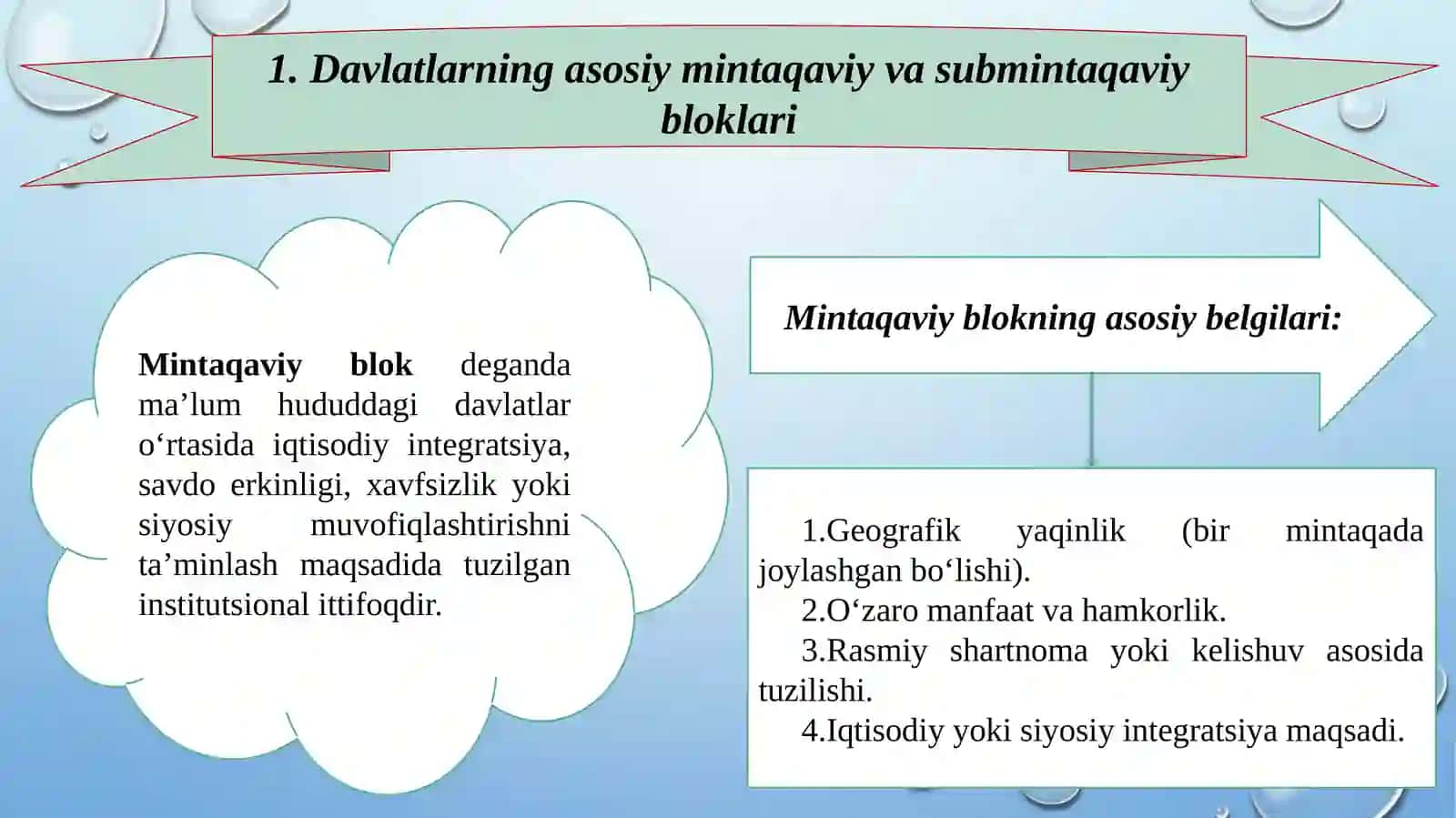 Jahon iqtisodiyotidagi integratsiya jarayonlari 2