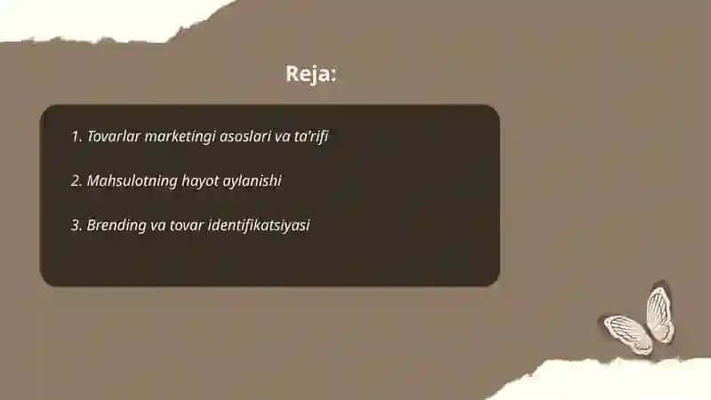 Tovarlar Marketingi 2