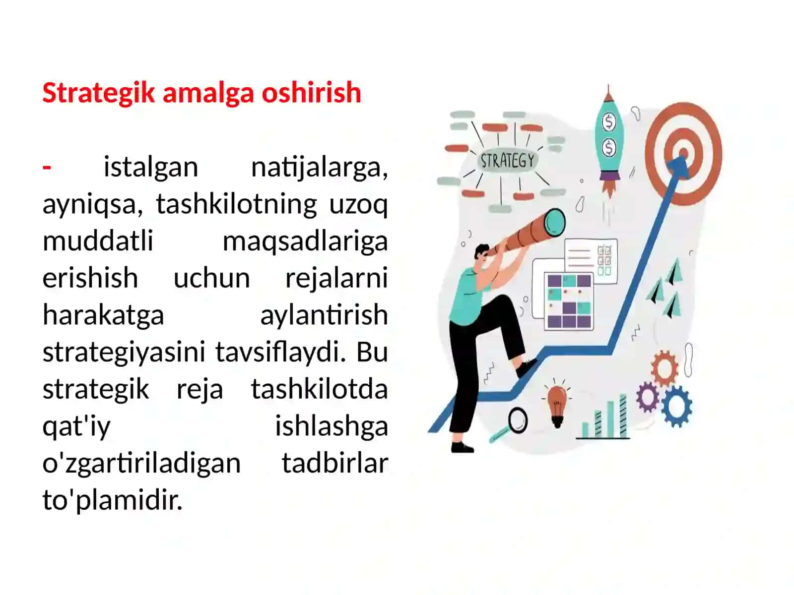 Strategik rejalarni amalga oshirish 2