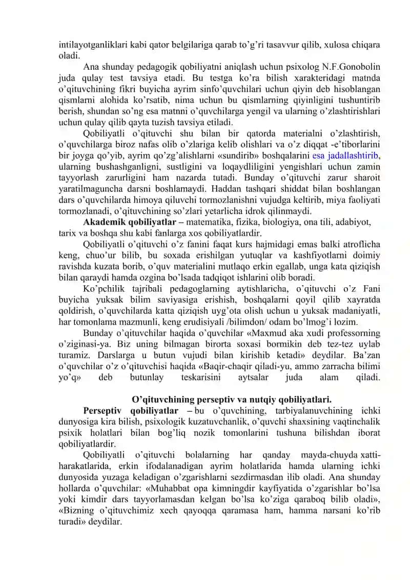 Pedagogik qobiliyatlar 2