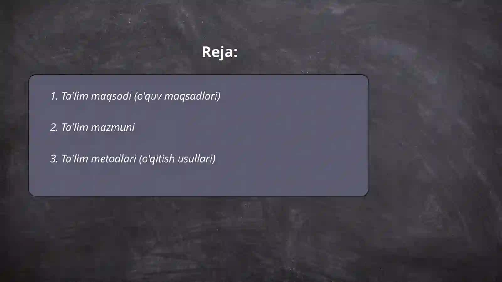 Didaktikaning asosiy kategoriyalari 2