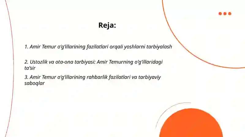 Amir Temur oʻgʻillarining tarbiyaviy ahamiyati 2